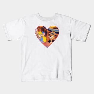 Chip and Gadget in love Kids T-Shirt